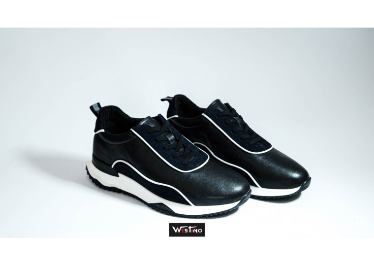 Westino 9530 - Màu đen -  Giày Thể Thao Tăng Chiều Cao đến 6cm Đà Nẵng  