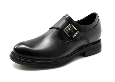 Westino 0922 - Màu Đen - Dáng Giày Tây Công Sở Tăng Chiều Cao 